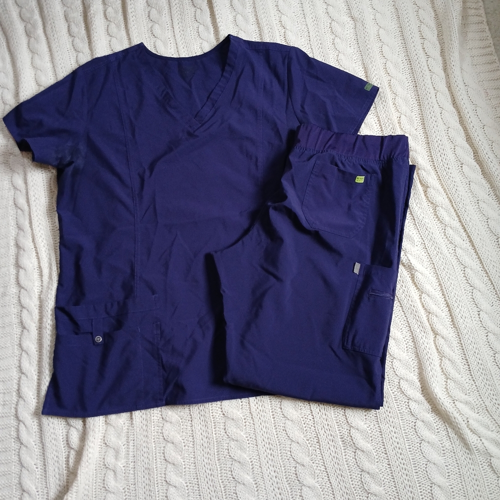 Dark purple Scrub set